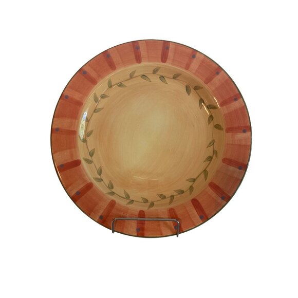 Pfaltzgraff Napoli Hand Painted Dinner Plate 11" Yellow & Terra Cotta - Picture 1 of 6
